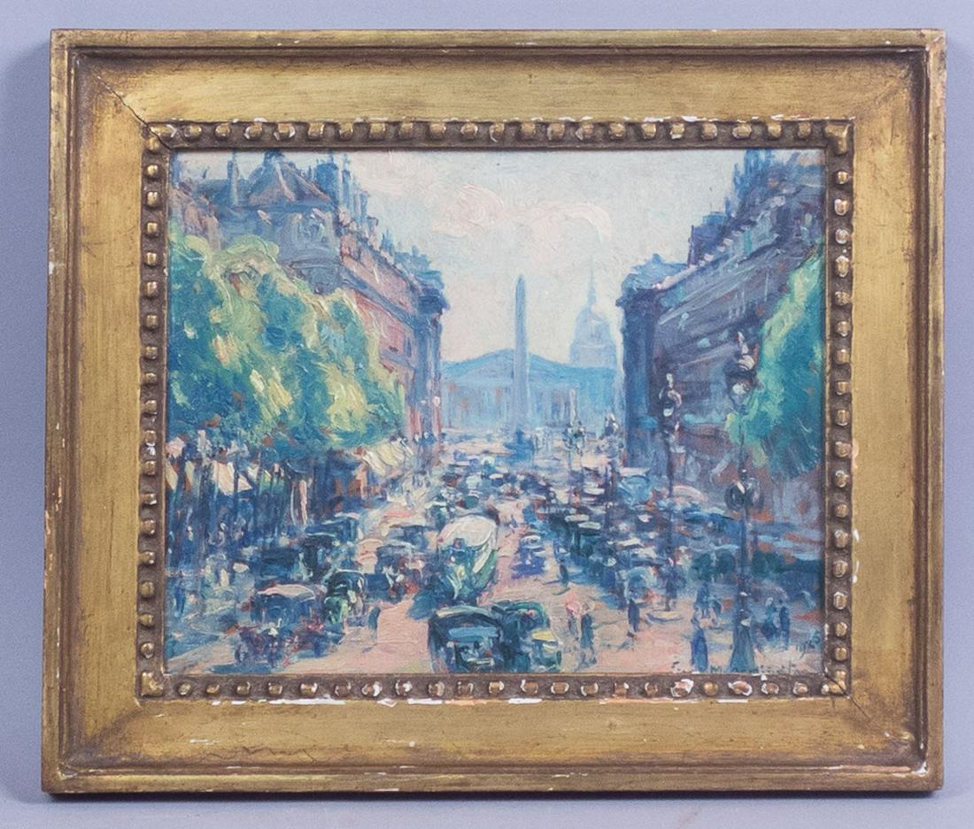 Frank M Armington Oil Painting Rue Royale Paris 1925 (1 of 4)