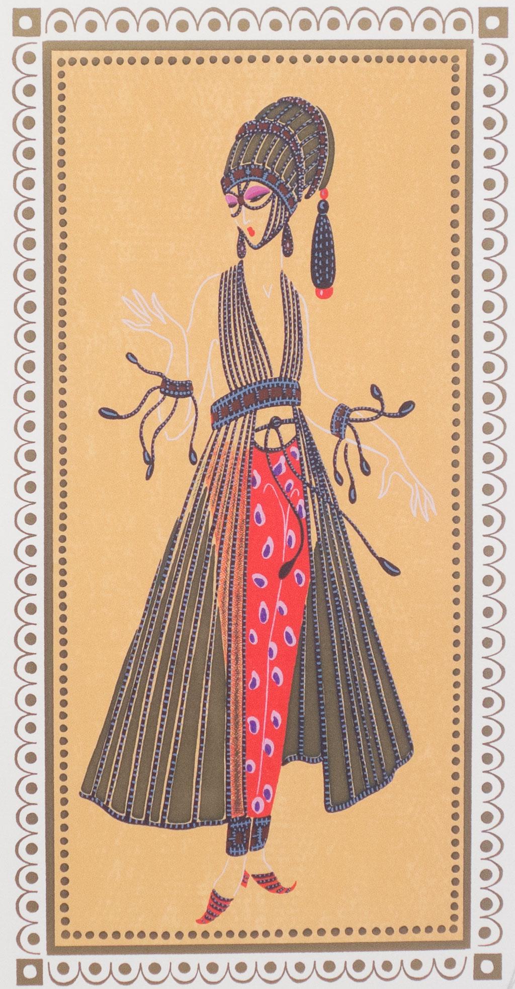 Signed Erte Art Deco Print Ballet Russe Dancer 113/320 (1 of 4)