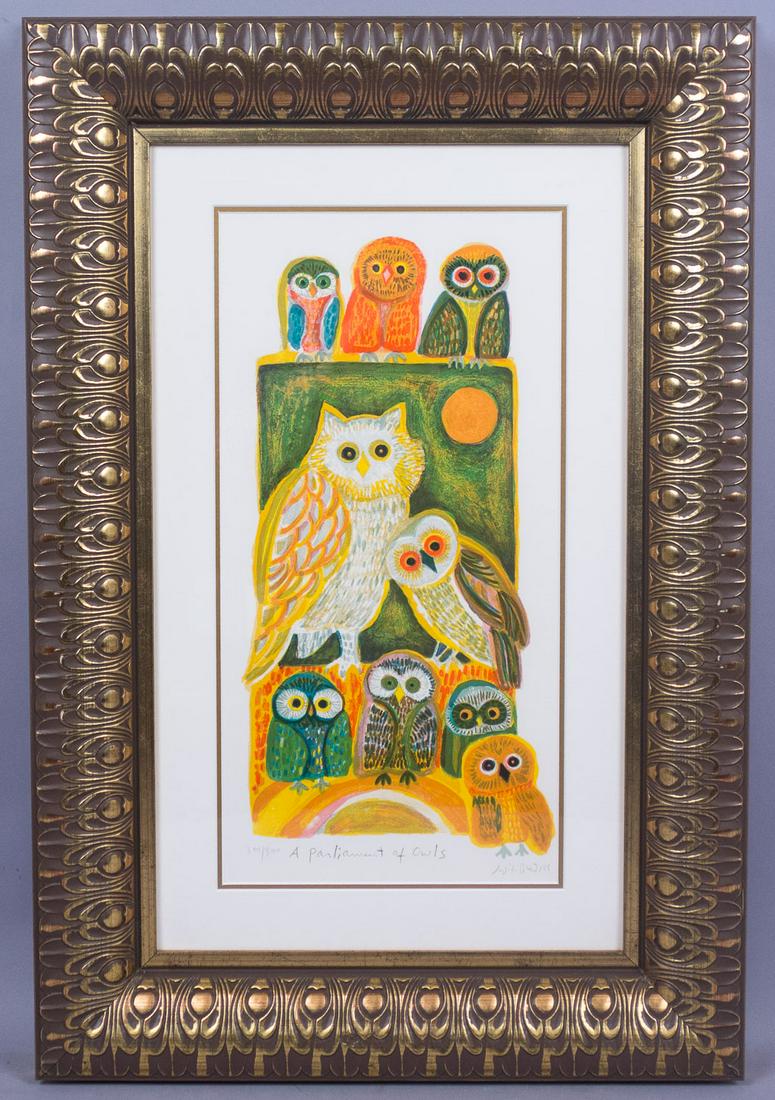 Signed Judith Bledsoe Print A Parliament of Owls (1 of 4)