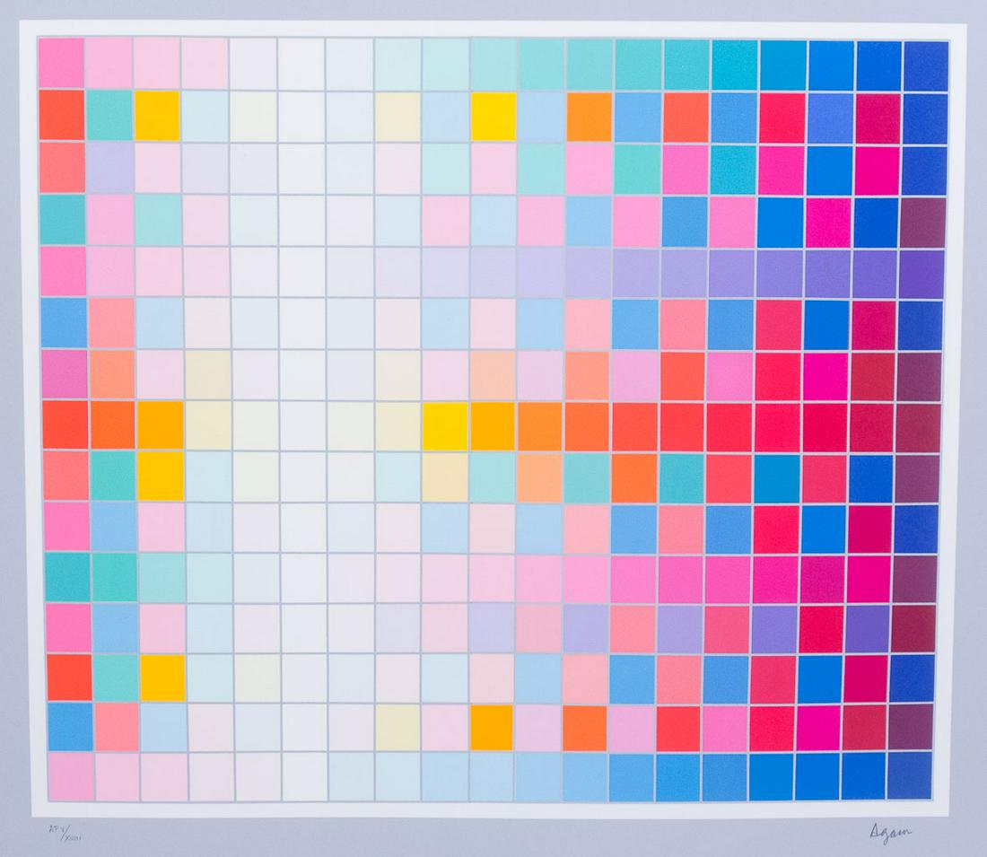 Signed Yaacov Agam Print Artist Proof 5/18 (1 of 4)