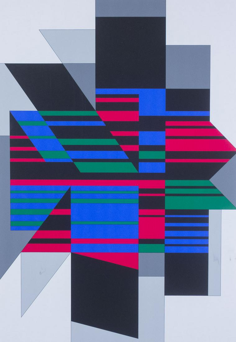 Vasarely Large Signed Prints Artists Edition 4/20 (1 of 4)