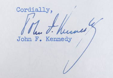 1955 Typed Letter Signed by John F Kennedy