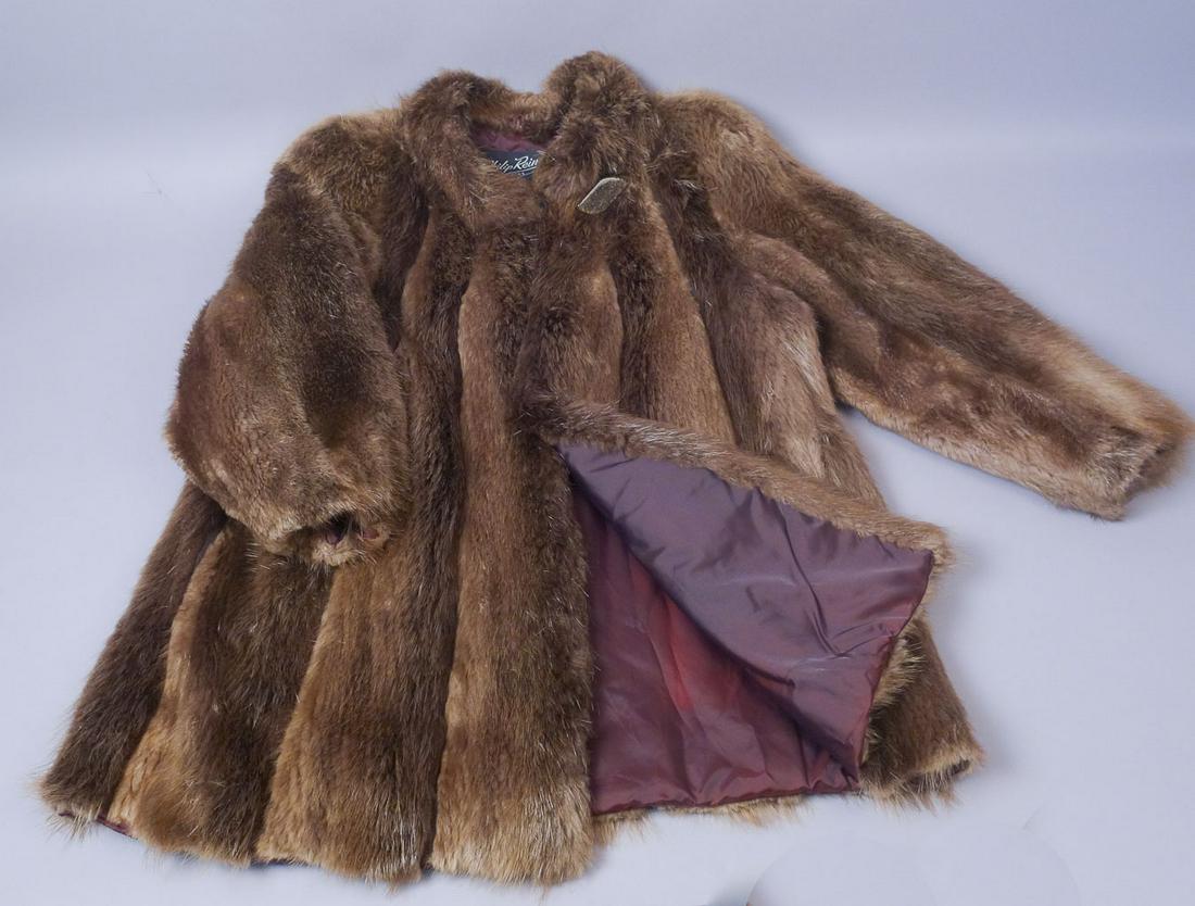Vintage Medium Length Beaver Fur Car Coat (1 of 6)