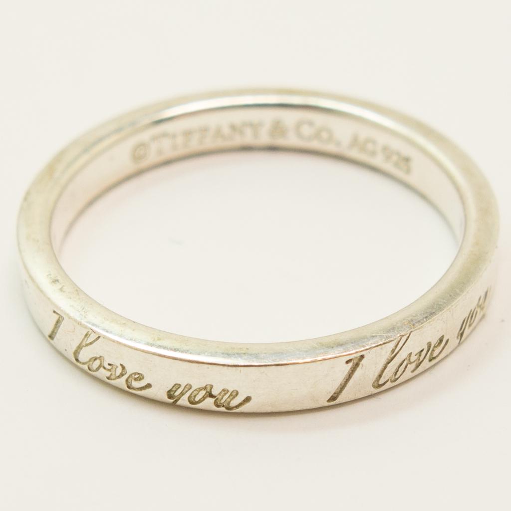 Tiffany & Co Sterling Silver I Love You Ring Size 7 (1 of 4)