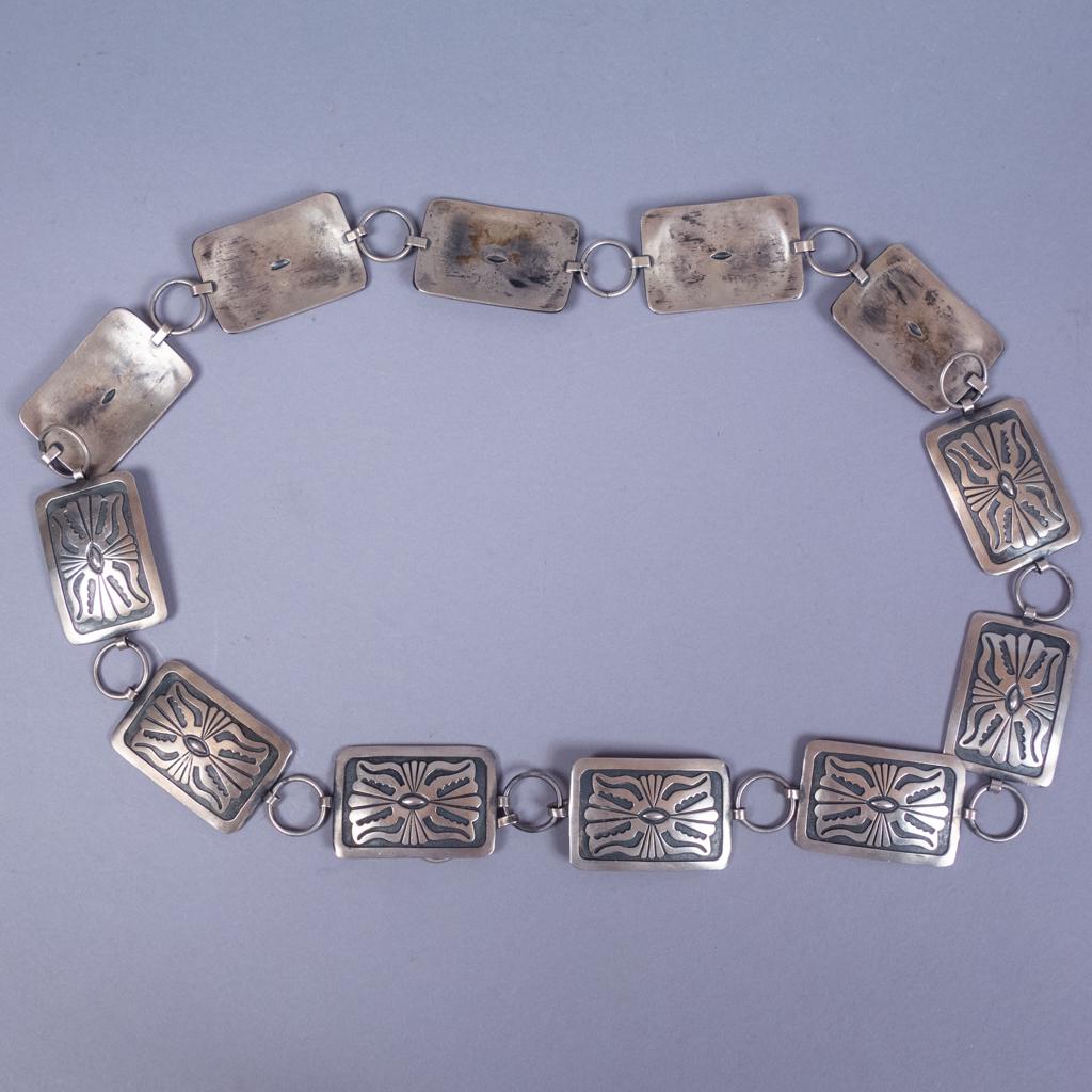 Native American Pawn Sterling Silver Concho Belt KS (1 of 5)