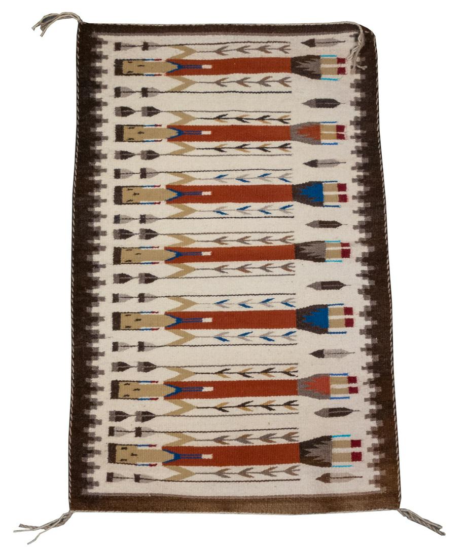 Native American Arlene Johnson Chinle 7 Figure Yei Rug (1 of 4)