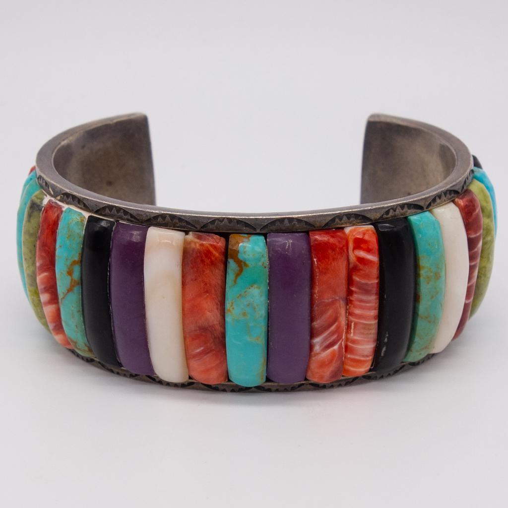 Native American Sterling Silver Carlos Eagle Bracelet (1 of 3)