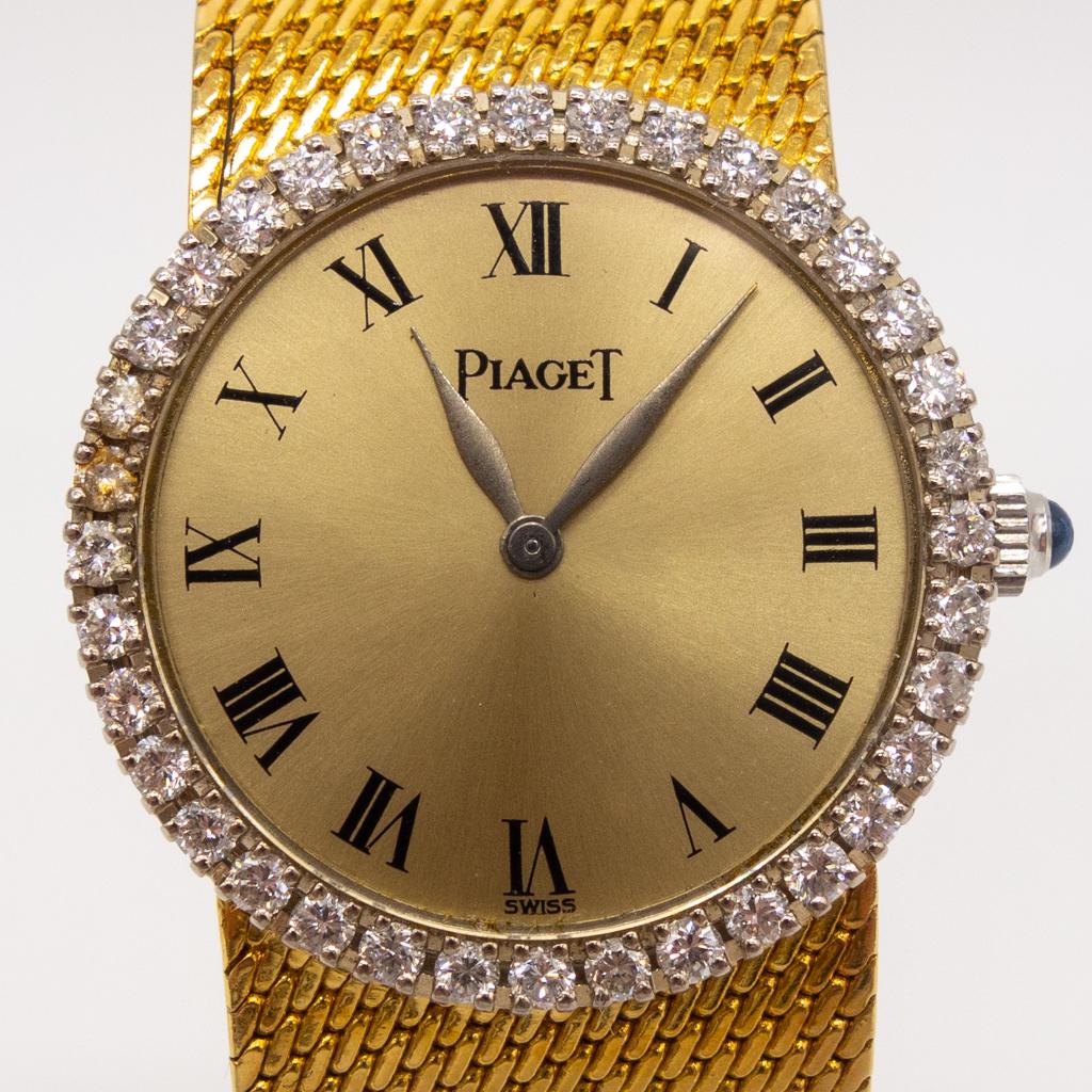 Round Ladies Piaget Wristwatch in 18K Gold and Diamond (1 of 6)