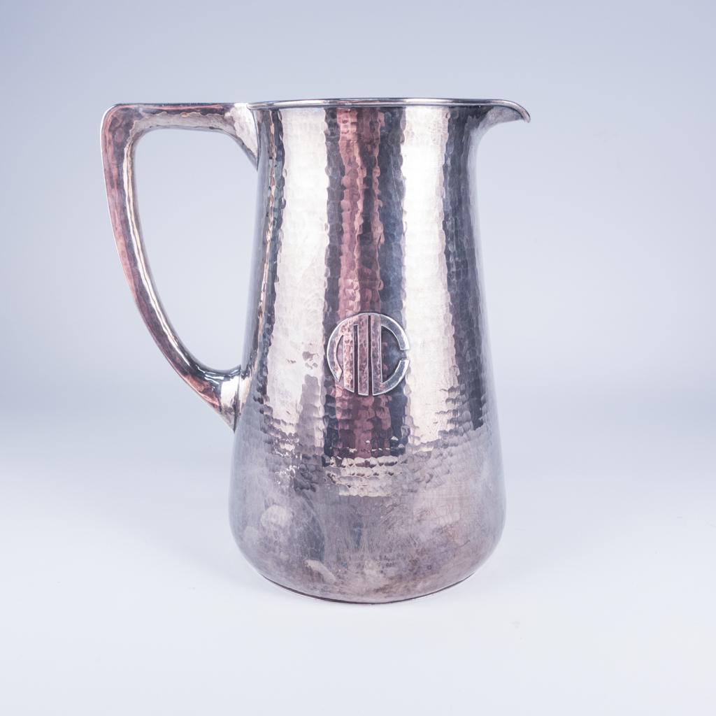 Arts Crafts Lebolt Handmade Sterling Silver Pitcher (1 of 6)