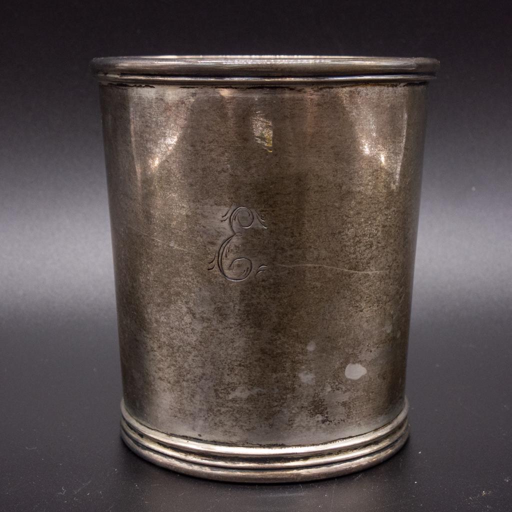 19c S Kirk Sterling Silver Engraved Beaker Cup (1 of 5)