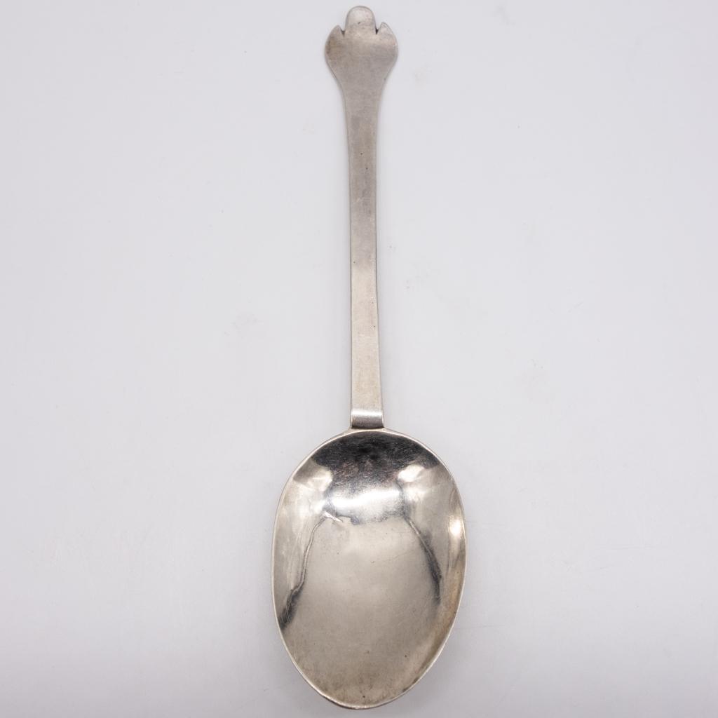 17c English Lawrence Cole Sterling Silver Trefid Spoon (1 of 3)