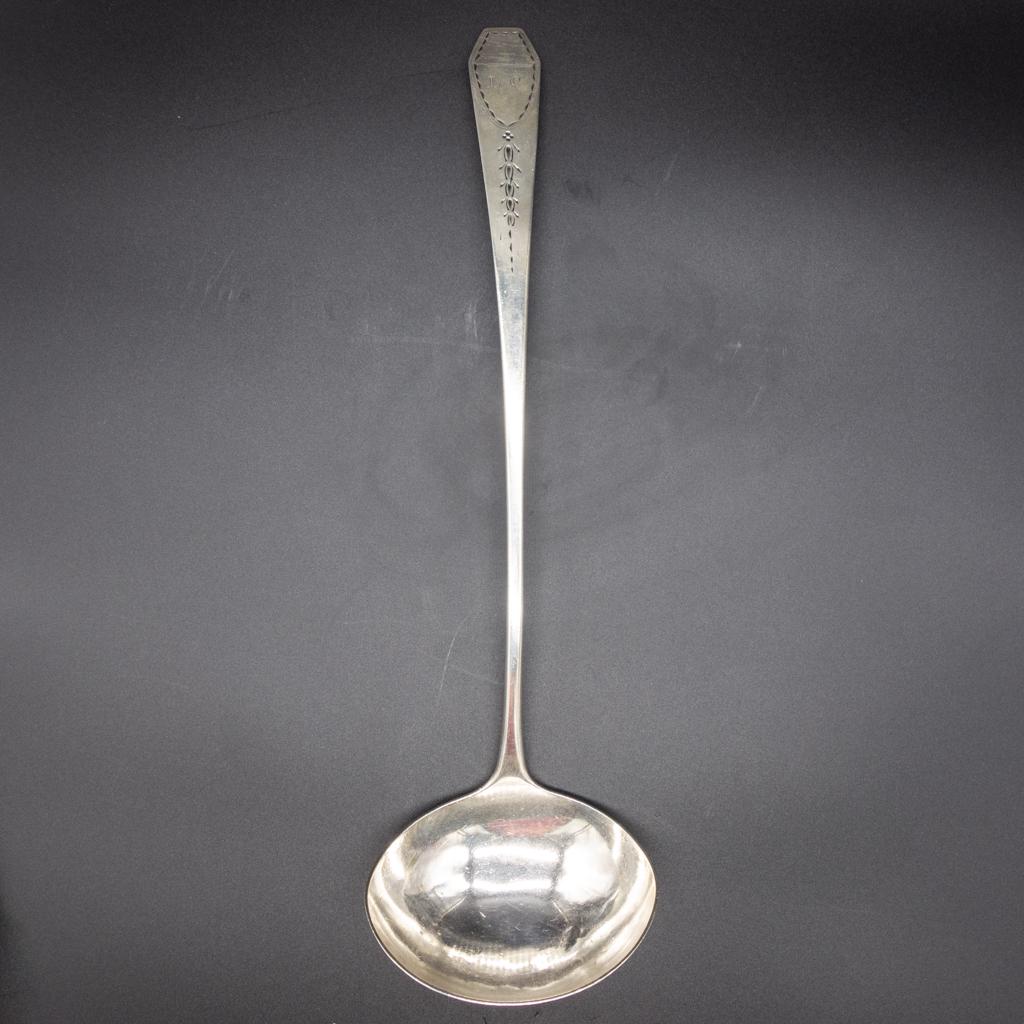 Isaac Hutton Albany NY American Coin Silver Ladle (1 of 4)