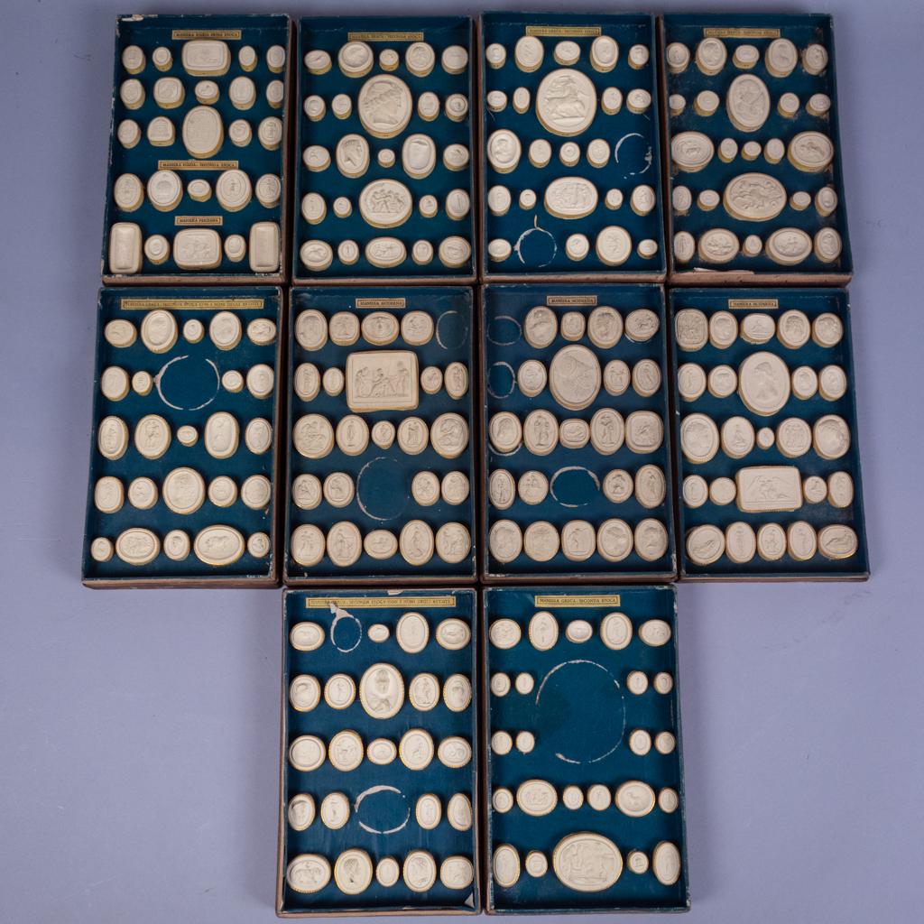 Cased Grand Tour Classical Plaster Cameo Collection 1 (1 of 11)