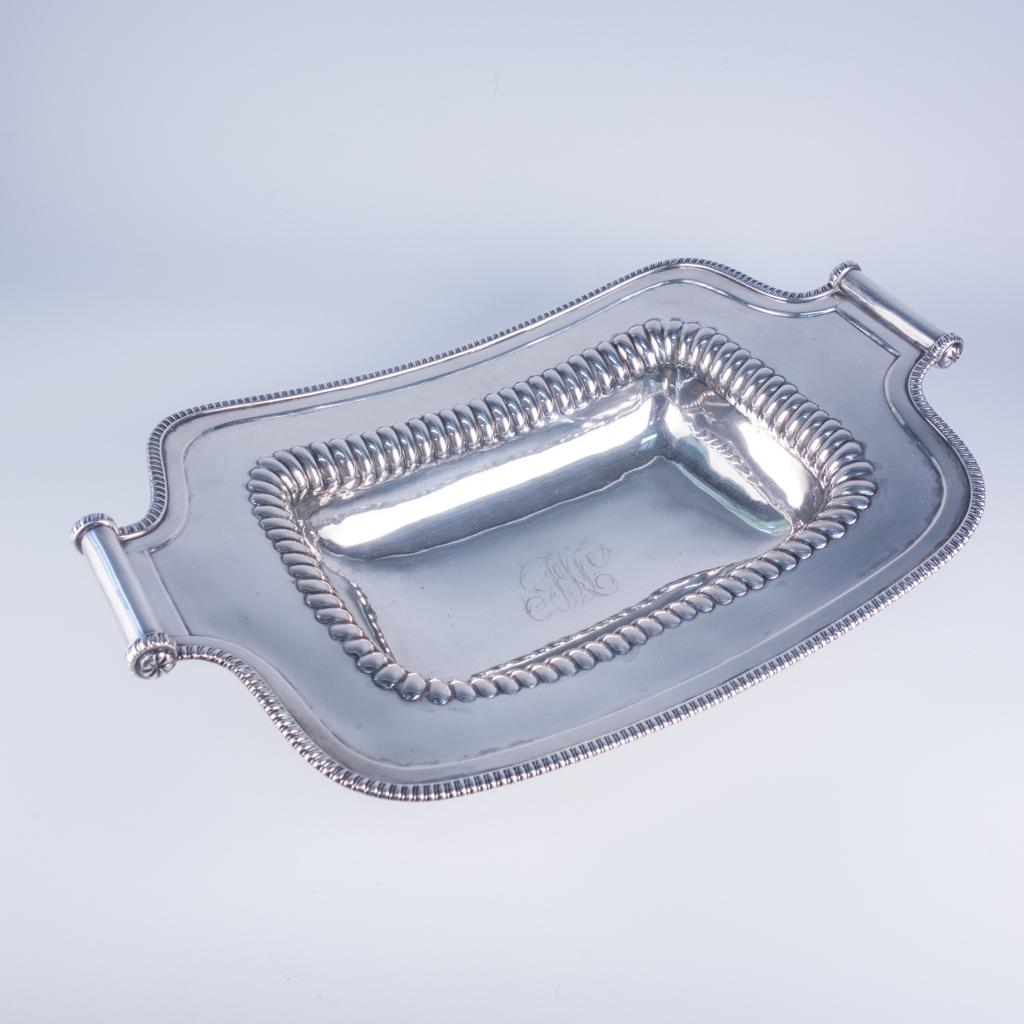 American Coin Silver Shepherd & Boyd Centerpiece Tray (1 of 7)