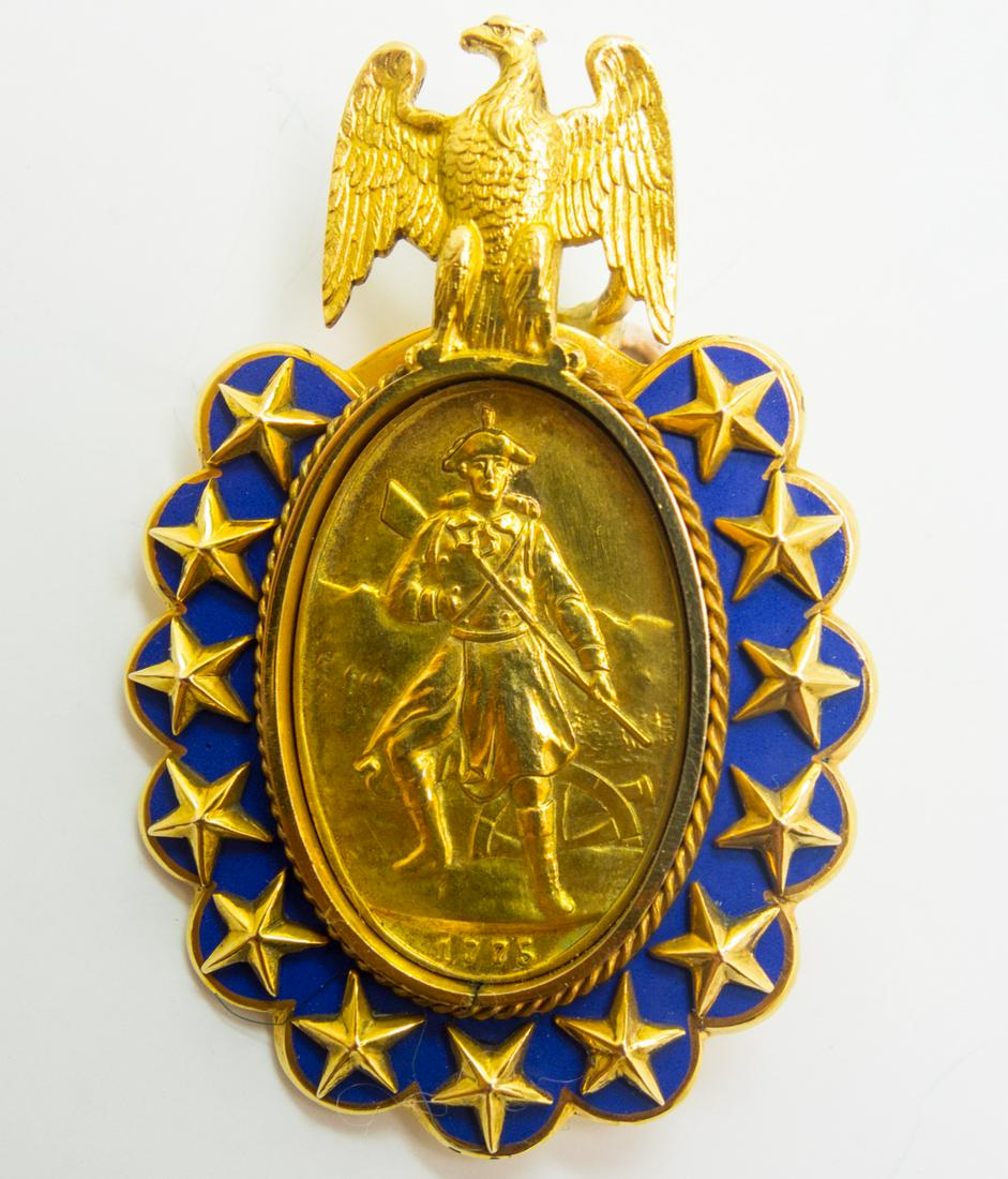 Antique Bailey Banks & Biddle 14K SAR Pin Medal (1 of 3)