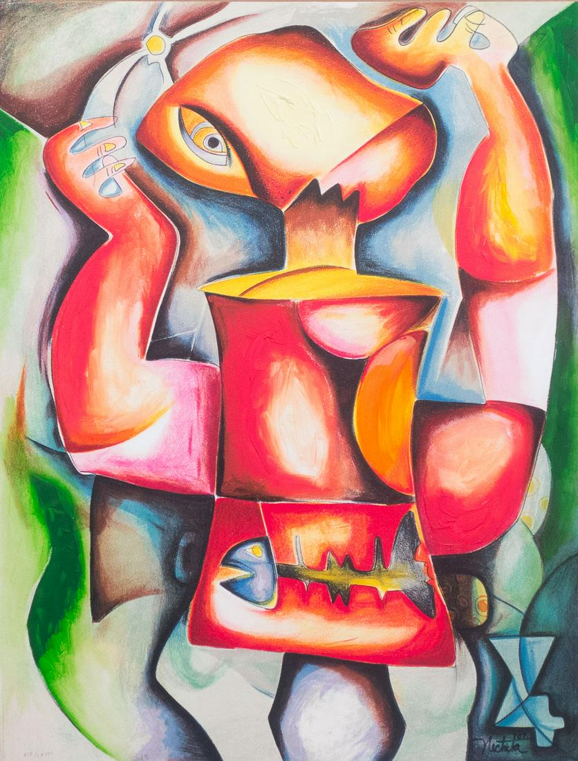 Alexandra Nechita Abstract Mixed Media Painting 1 (1 of 3)