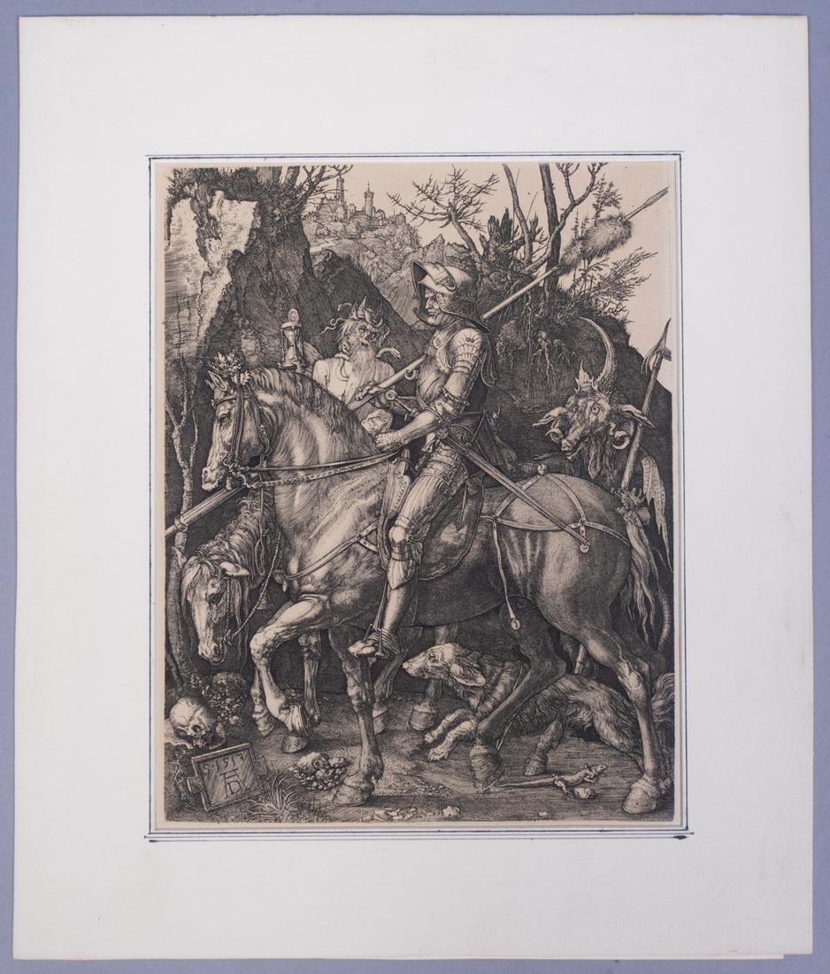 Albrecht Durer Knight, Death and Devil Engraving Print (1 of 7)