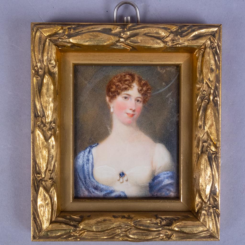 Emma Eleonora Kendrick Mini Portrait Painting of Lady (1 of 3)
