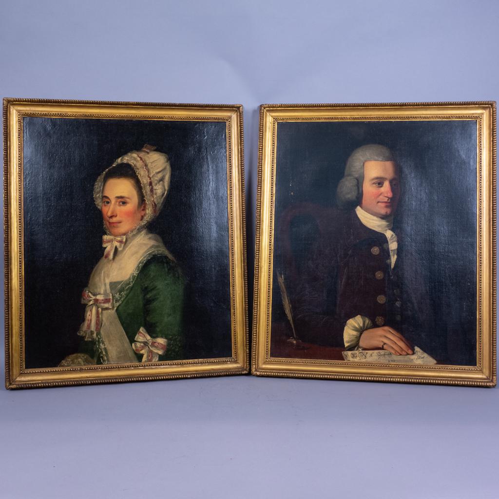 Pair Portrait Paintings John & Susanna Lyall 1779 (1 of 7)
