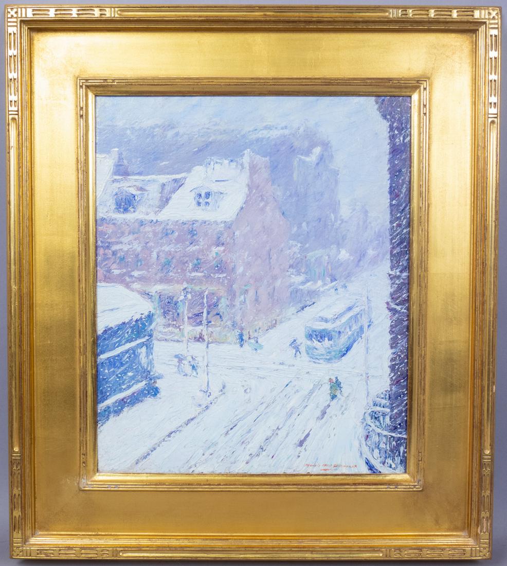 Morris Hall Pancoast Phialdelphia In Winter Painting (1 of 4)