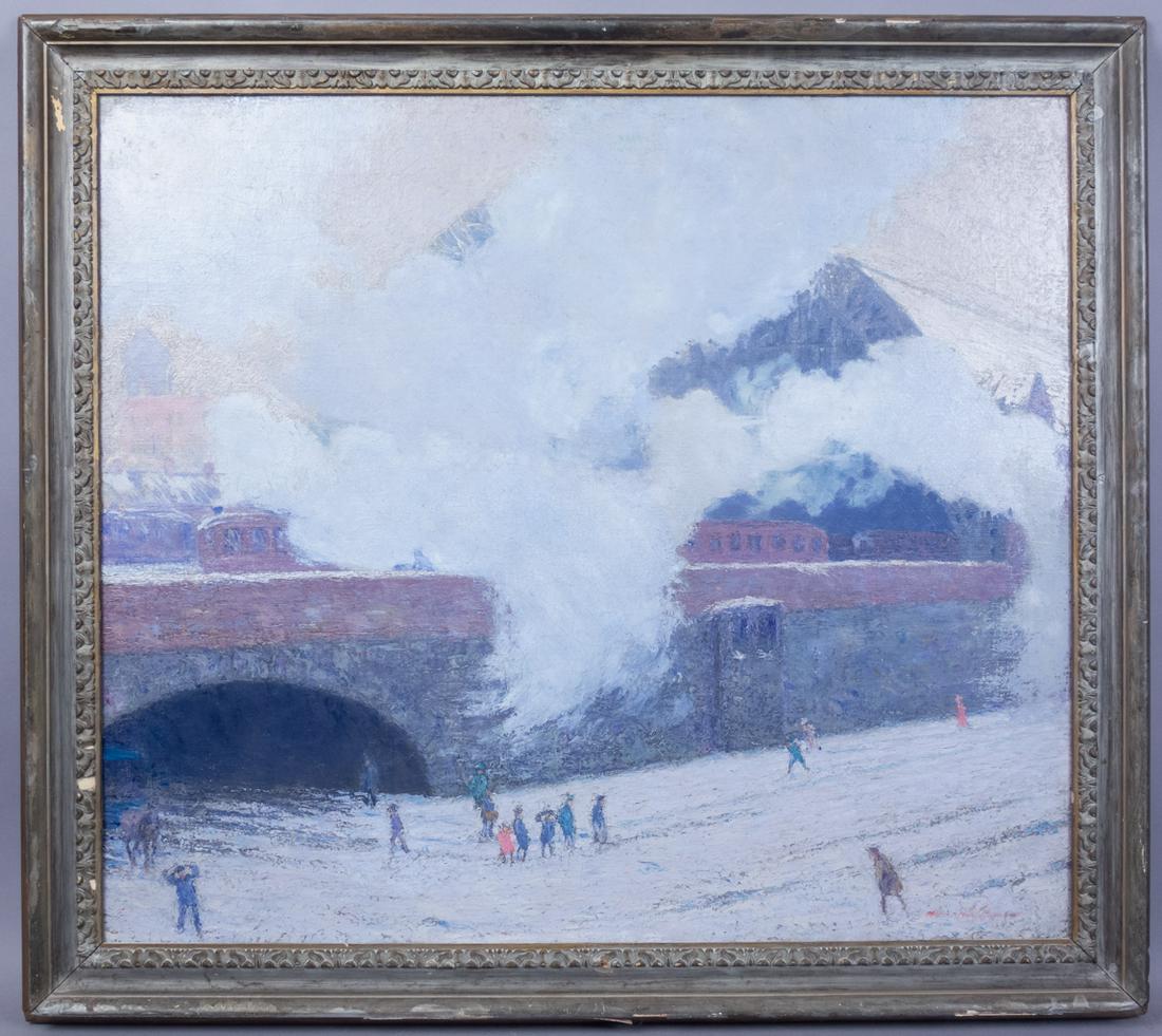 Morris Hall Pancoast Philly Train Station Painting (1 of 4)