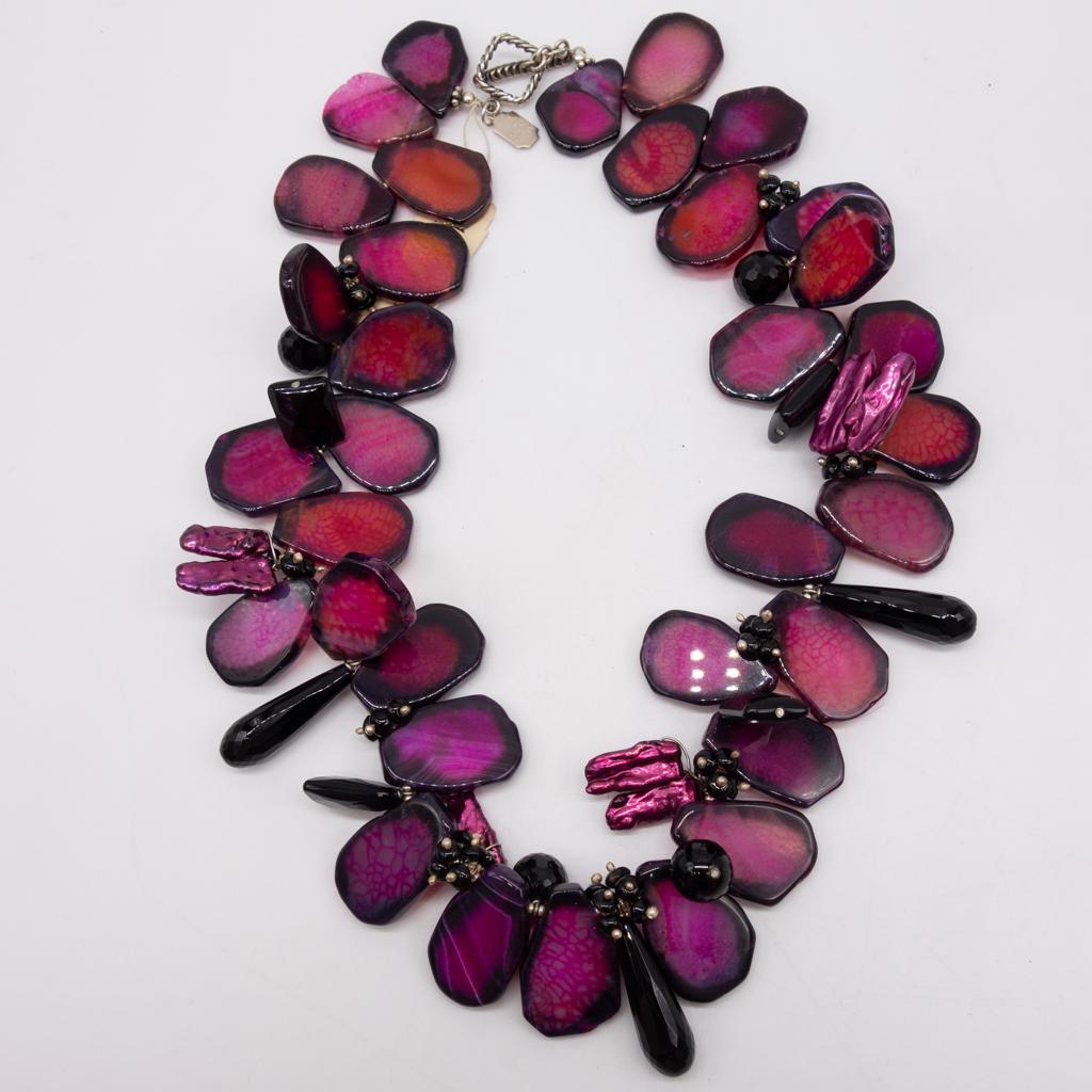 Amy Kahn Russell Sterling Silver Mineral Slice Necklace (1 of 2)