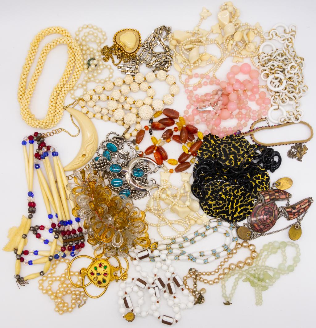 Vintage 25 Necklaces incl KJL, Weiss, Miriam Haskell (1 of 1)