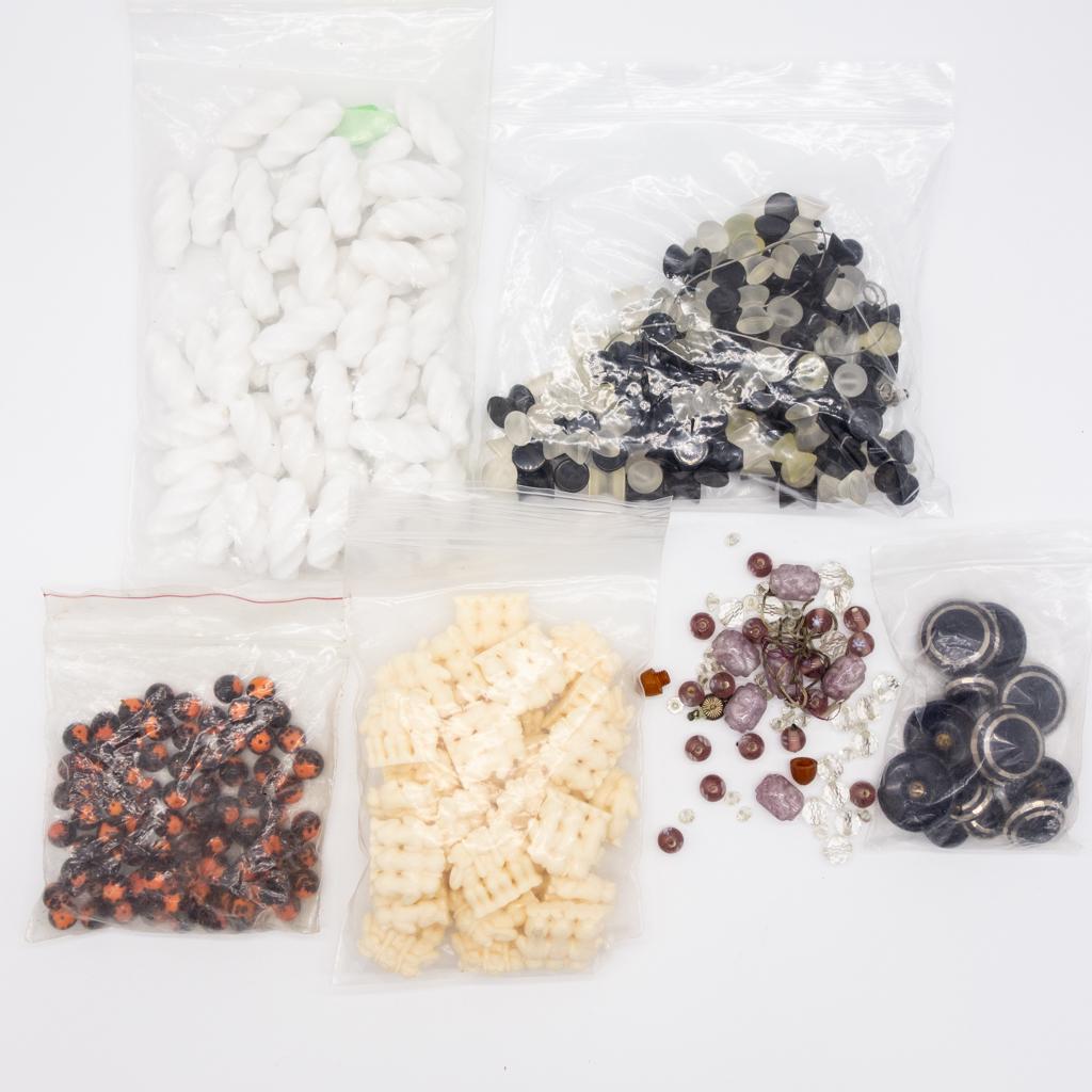 Vintage Lot Jewelry Beads incl Three Wise Monkeys (1 of 1)