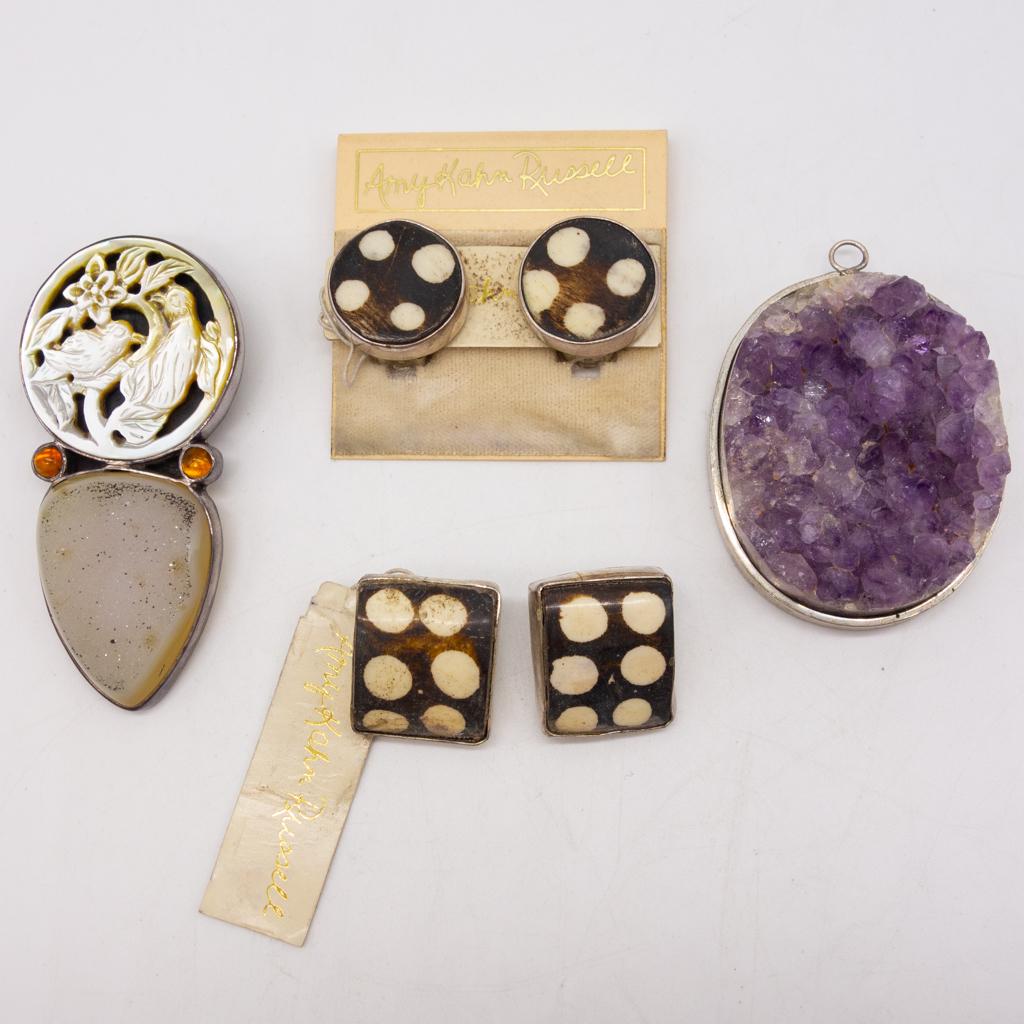 Lot 925 Studio Jewelry incl Amy Kahn Russell, Amethyst (1 of 4)