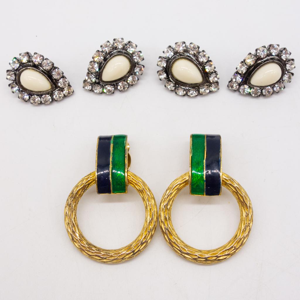 Vintage Lot 3 Pairs Earrings incl VRBA and David Hill (1 of 3)