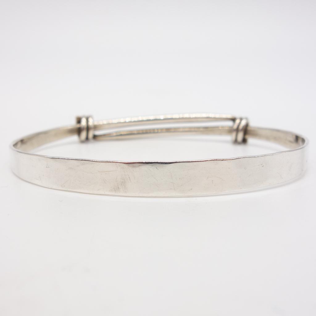 Ed Levin Sterling Silver Twist Motif Slide Bracelet (1 of 3)