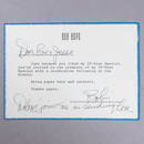 Signed TLS Invitation from Bob Hope to Vaudeville Duo