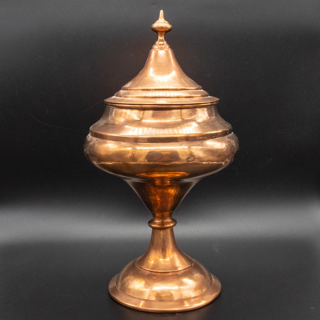 Antique 1920s Hand Hammered Danish Copper Urn (1 of 6)