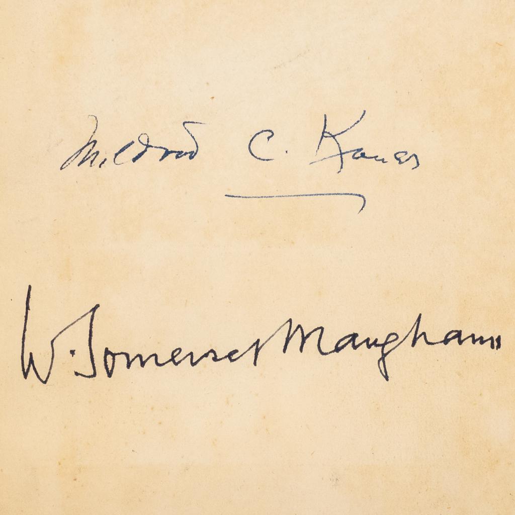 Autographed WS Maugham "Orientations" 1st Edition Book (1 of 8)