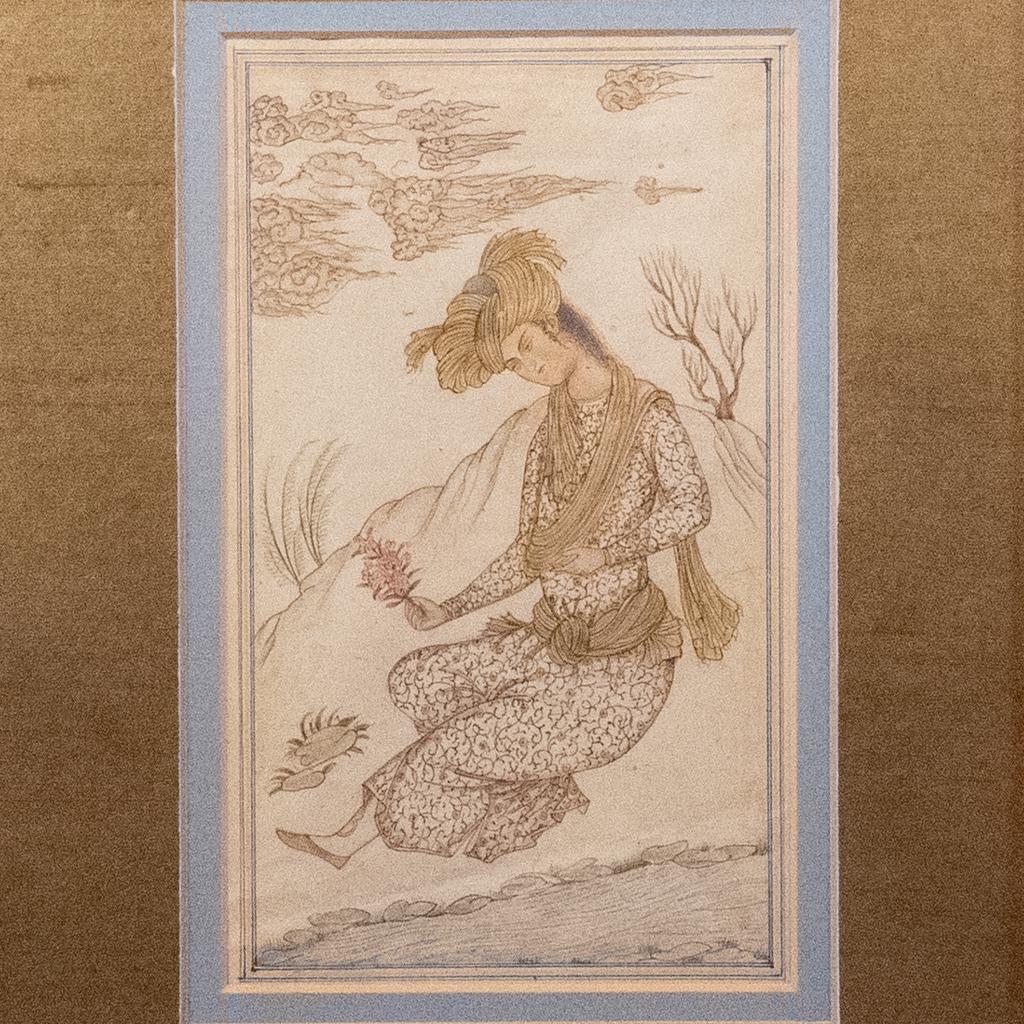 Antique Safavid Manner Persian Miniature Painting (1 of 3)