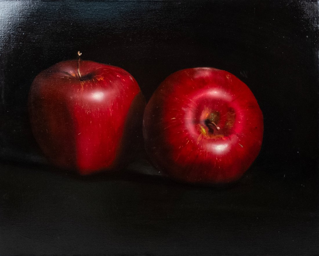 Tom Seghi Original Oil on Canvas Still Life Apples (1 of 2)
