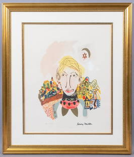 Framed Henry Miller Just a Brooklyn Boy Print 101/200: This is a framed limited edition Henry Miller print titled Just a Boy from Brooklyn. Numbered 101/200. The frame is 25 3/8 x 21 3/4" with a mat sight of 18 1/4 x 14 7/8".