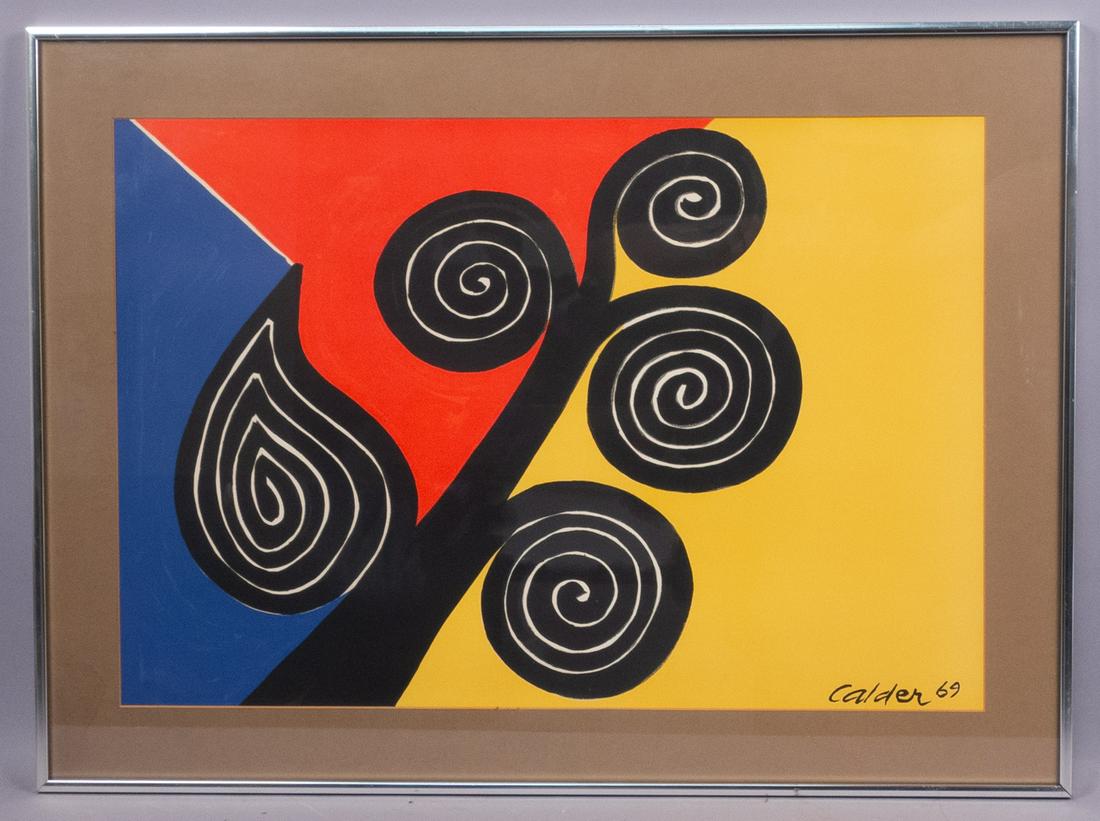 Alexander Calder 1969 Autumn Harvest Lithograph Framed (1 of 7)