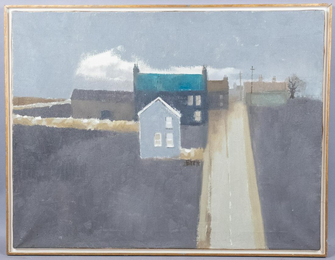 Brett McEntagart RHA Winter Dublin Village Oil Painting (1 of 5)