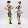 Vintage Pair Murano Art Glass Masquerade Ball Figures