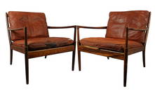 MCM Kofod-Larsen Illums Bolighus Rosewood Samso Chairs