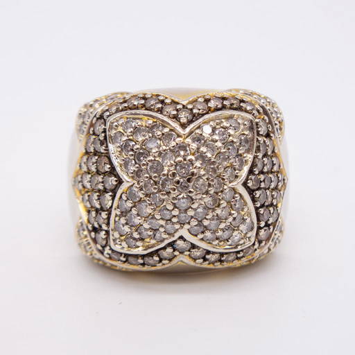 Vintage Effy Bita 14k White Gold Diamond Ring