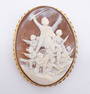 Antique 14K Gold Civil War Battle of Fort Wagner? Cameo