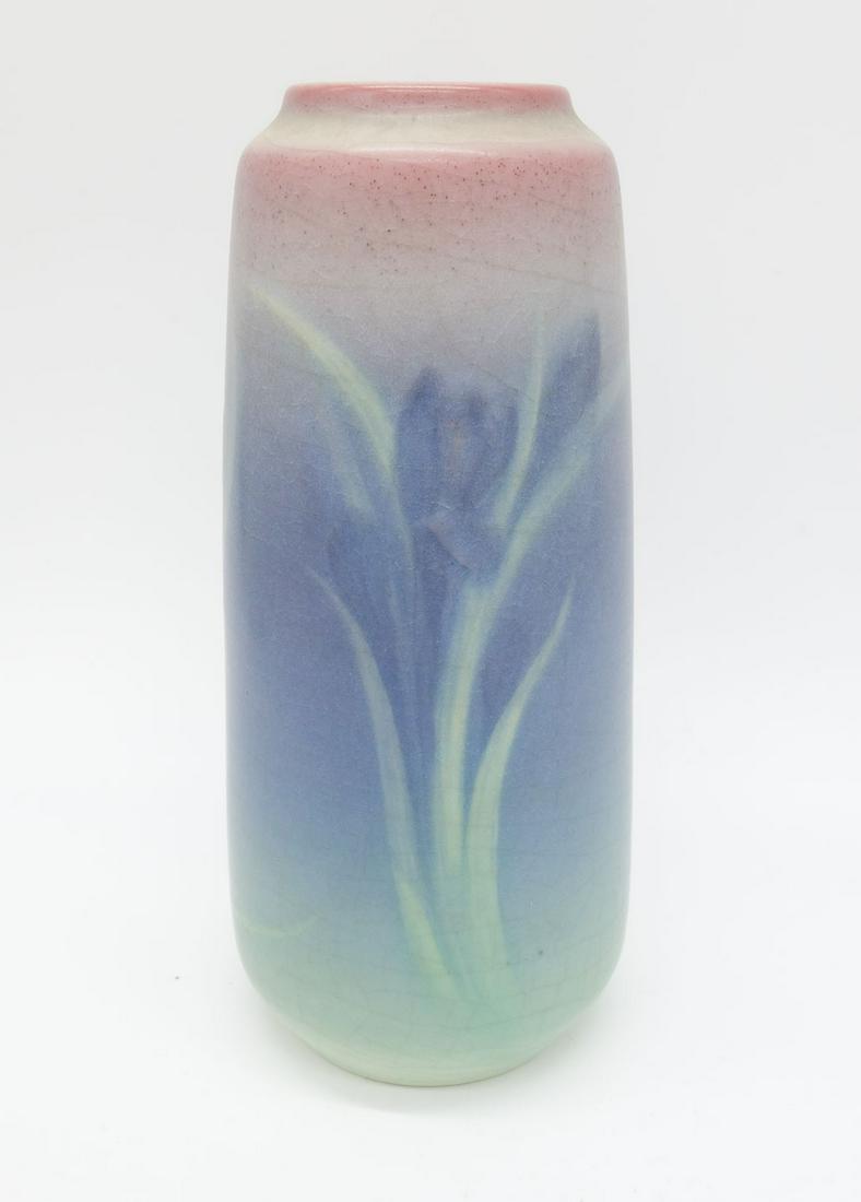 Antique 1914 Rookwood Fred Rothenbusch Vellum Iris Pottery Vase (1 of 6)