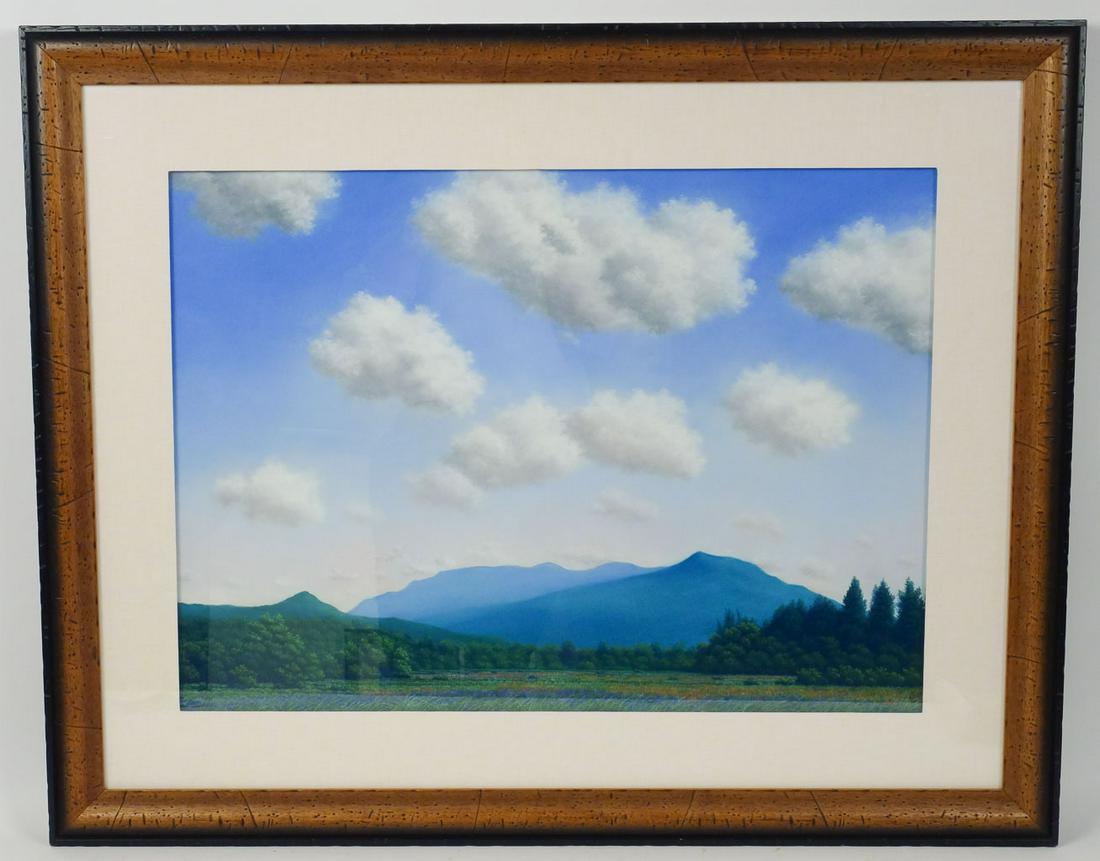 Signed AJ Petchkis 1989 Original Painting Lake Placid, New York (1 of 6)