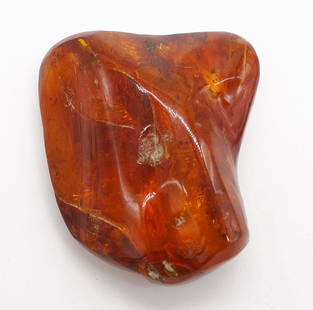 Large Natural Baltic Amber Nugget 45.2g: This is a large natural Baltic amber nugget. 2 3/8 x 2 1/8". It weighs 45.2g