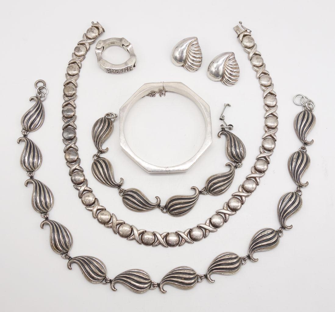 Vintage Group Sterling Silver Jewelry incl Jewelart and Italy (1 of 4)