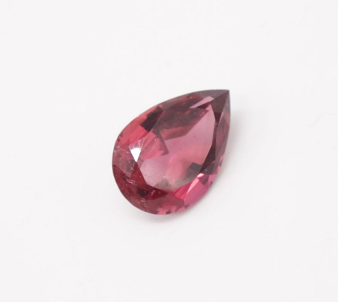 6.65ct Loose Natural Pink/Purple Tourmaline Rubellite Pear Cut Gemstone (1 of 4)