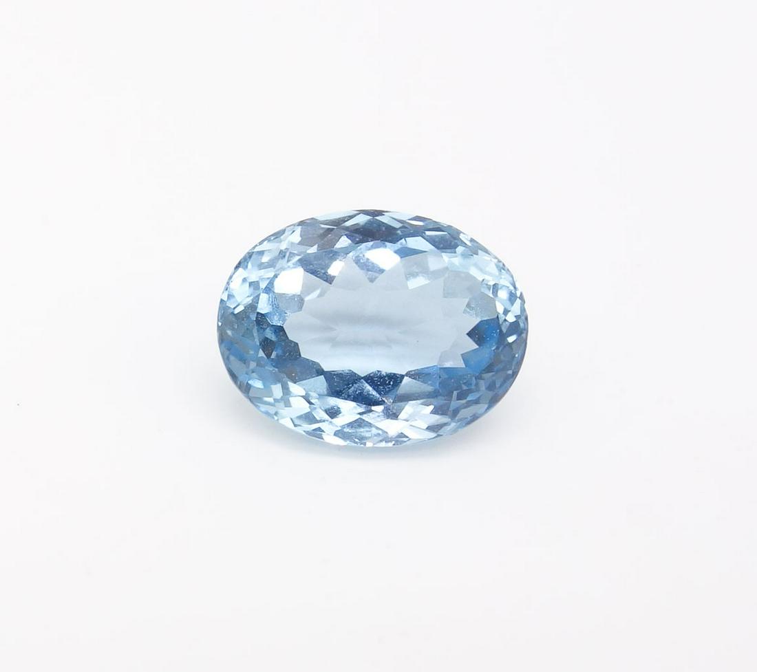 5.91ct Loose Natural Beryl Aquamarine Oval Cut Gemstone (1 of 4)