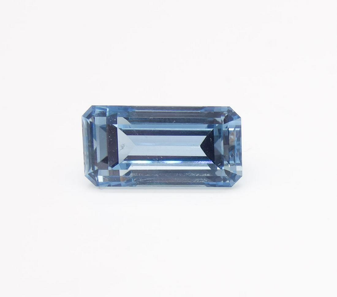 12.17ct Loose Natural Beryl Aquamarine Modified Rectangular Cut Gemstone (1 of 4)